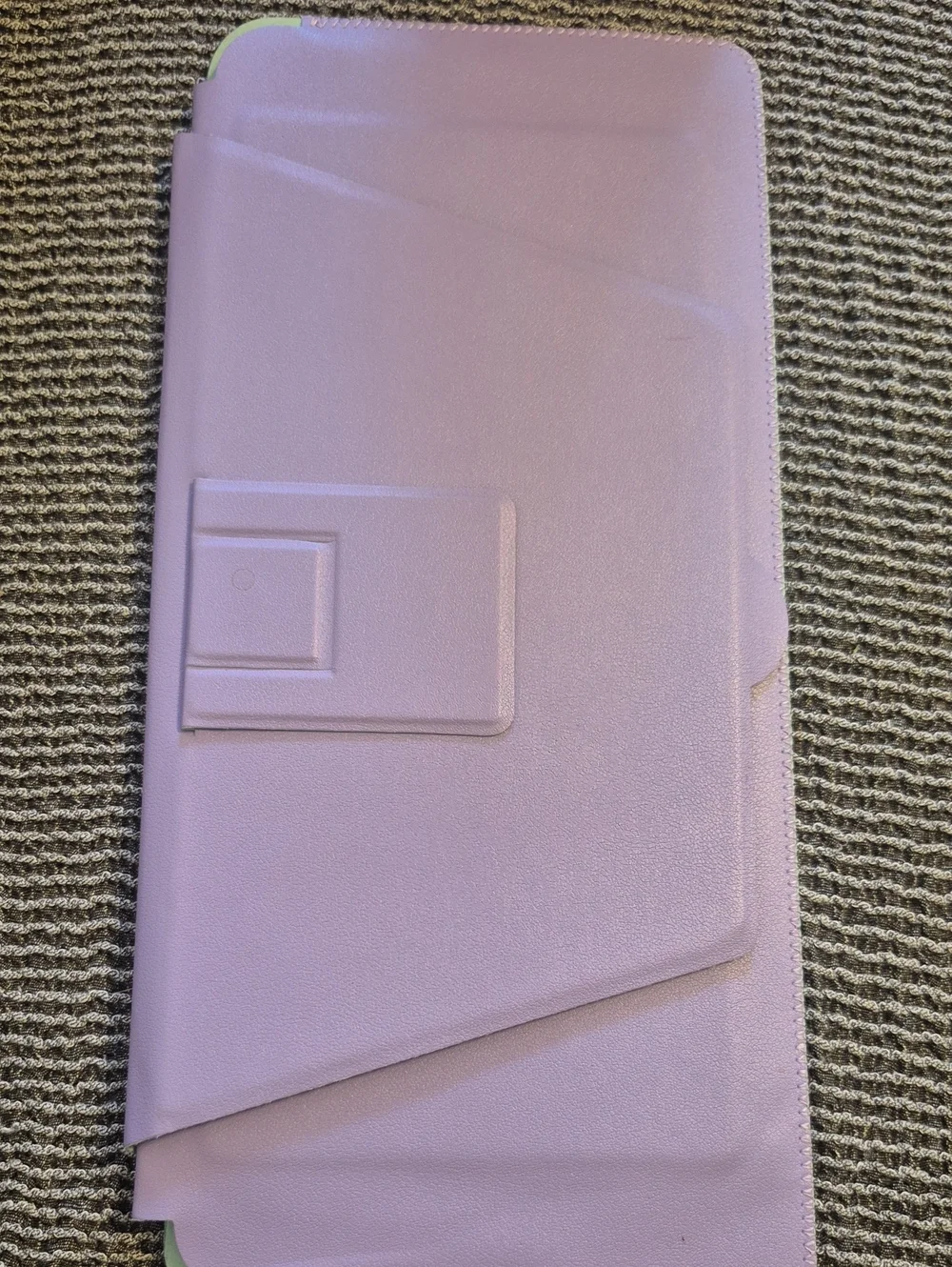 Compact Keyboard Case, Vegan Leather Travel Case with Phone and Tablet Holder,